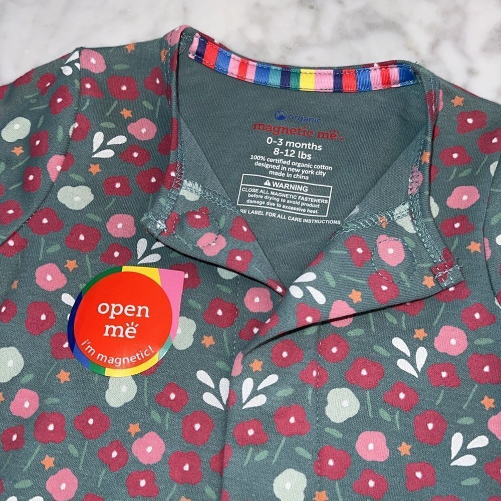 NWT MAGNETIC ME WREN ORGANIC COTTON MAGNETIC FOOTIE - Picture 8 of 8